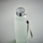 Preview: Sublimation Glasflasche mit Verschluss aus Edelstahl und Schlaufe 500ml